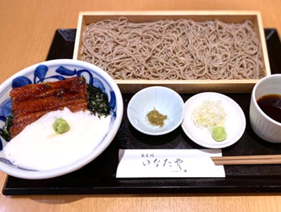 蕎麦処いなたやアトレ亀戸店【夏季限定】うなとろ丼とお蕎麦のセットイメージ