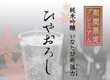 純米吟醸 いなたひめ強力《ひやおろし》入荷