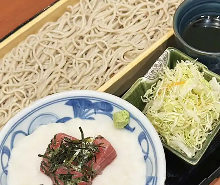 蕎麦処 いなたや 武蔵小金井店「鳥取県産 自然薯とまぐろの山掛け丼セット」イメージ